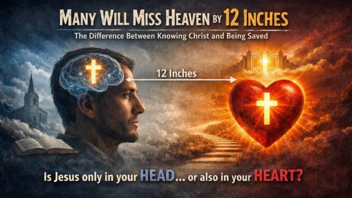 Many people will miss heaven by 12 inches.