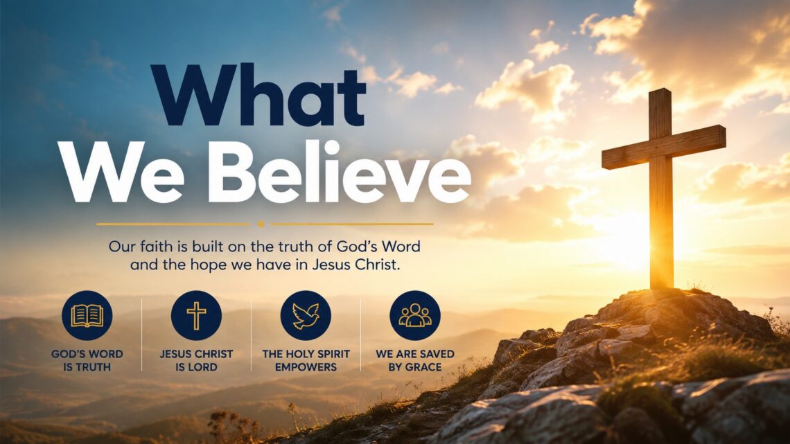 What We Believe Christian statement of faith